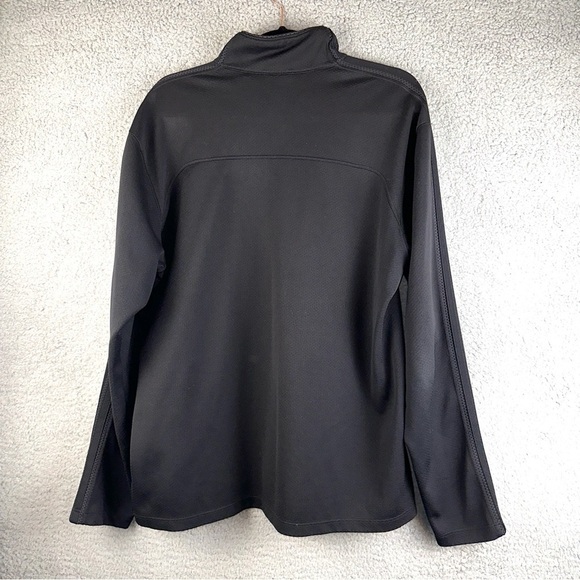 Nike Fit Dry Half Zip Mock Neck Sweatshirt Black Athletic Pullover Size Large - Picture 11 of 12